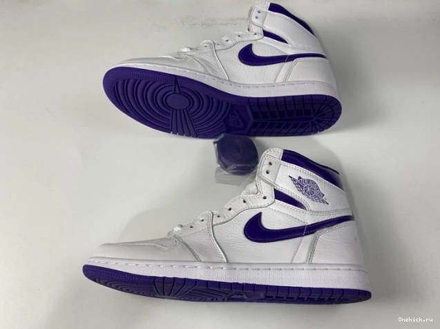 One Kick CD0461-151 HIGH 1 COURT PURPLE AIR RETRO JORDAN 0812